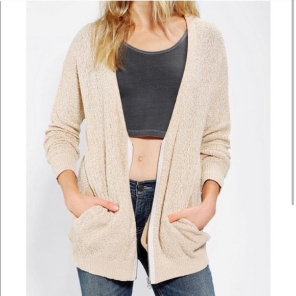 Urban Outfitters Sweaters - Silence + Noise Zipper Cardigan Sweater